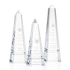 Cascading-Groove Optical Crystal Obelisk Award