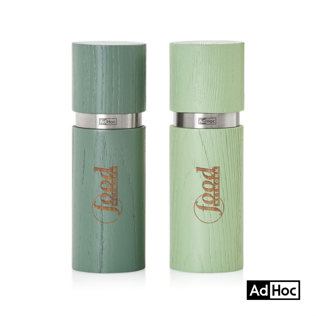 AdHoc® Textura Salt & Pepper Mill Set – Green
