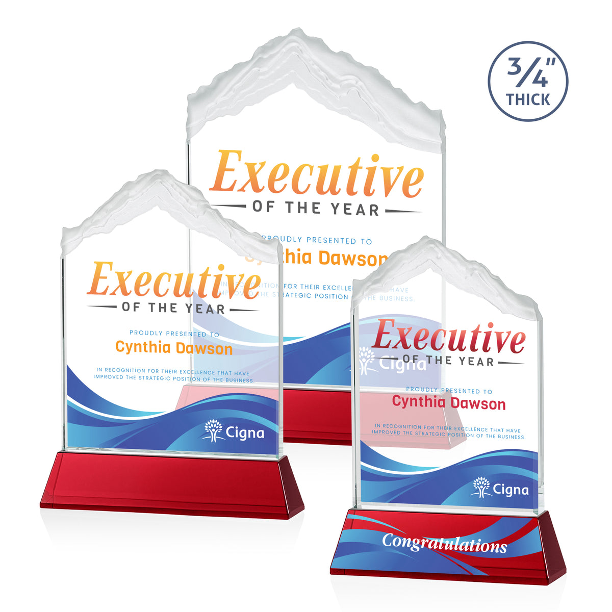 Everest VividPrint™ Award on Newhaven - Red
