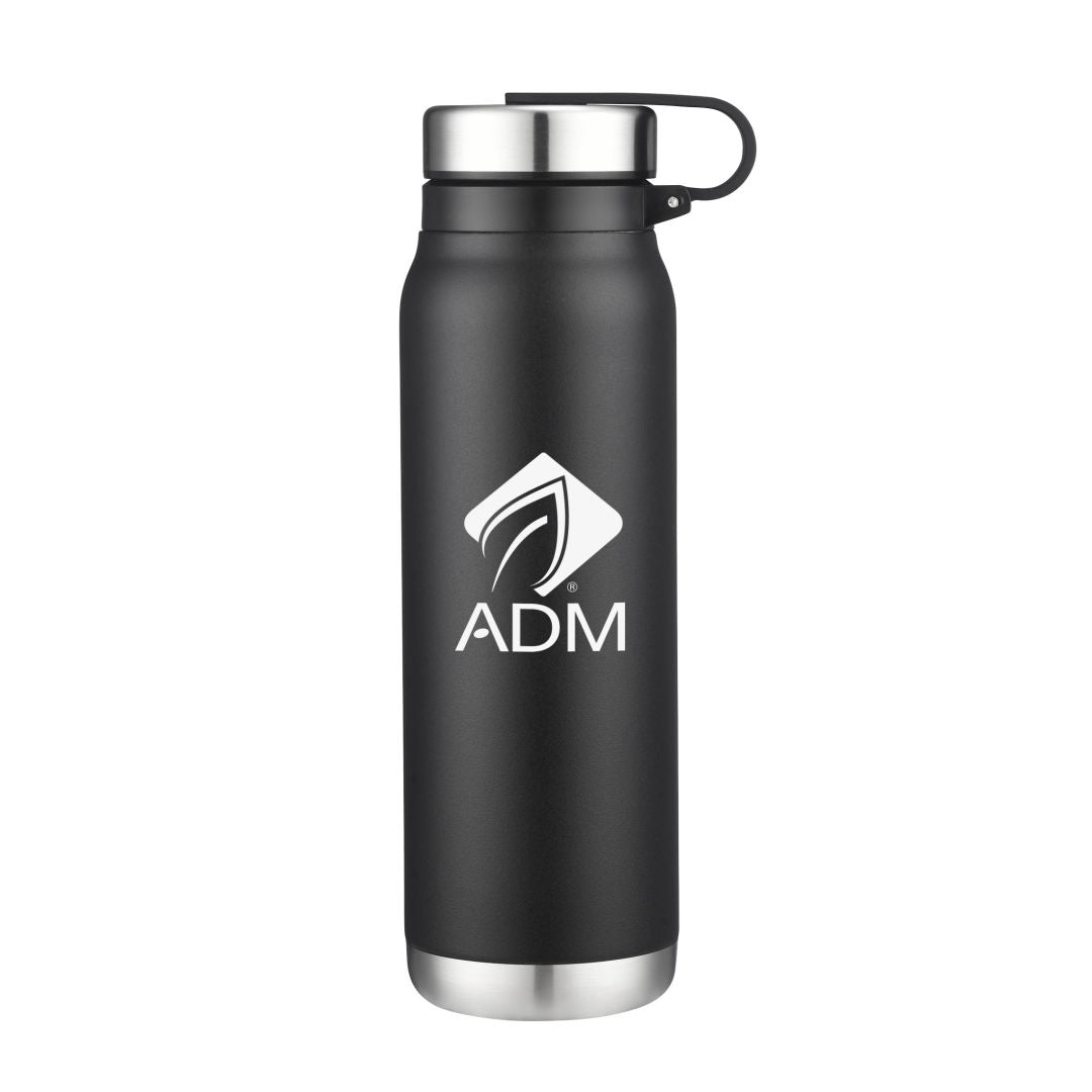 Skye Vacuum Water Bottle w/Removable Lid - 20oz — Black — D270-BK
