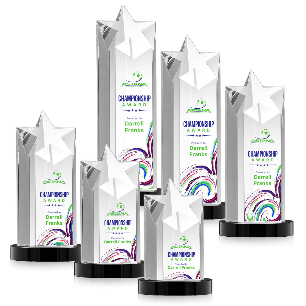 Berkeley VividPrint™ Award on Condor Base - Black