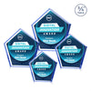 Belmar Pentagon VividPrint™ Double Sided Award