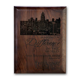 Walnut Rolled Edge / 7" x 9"