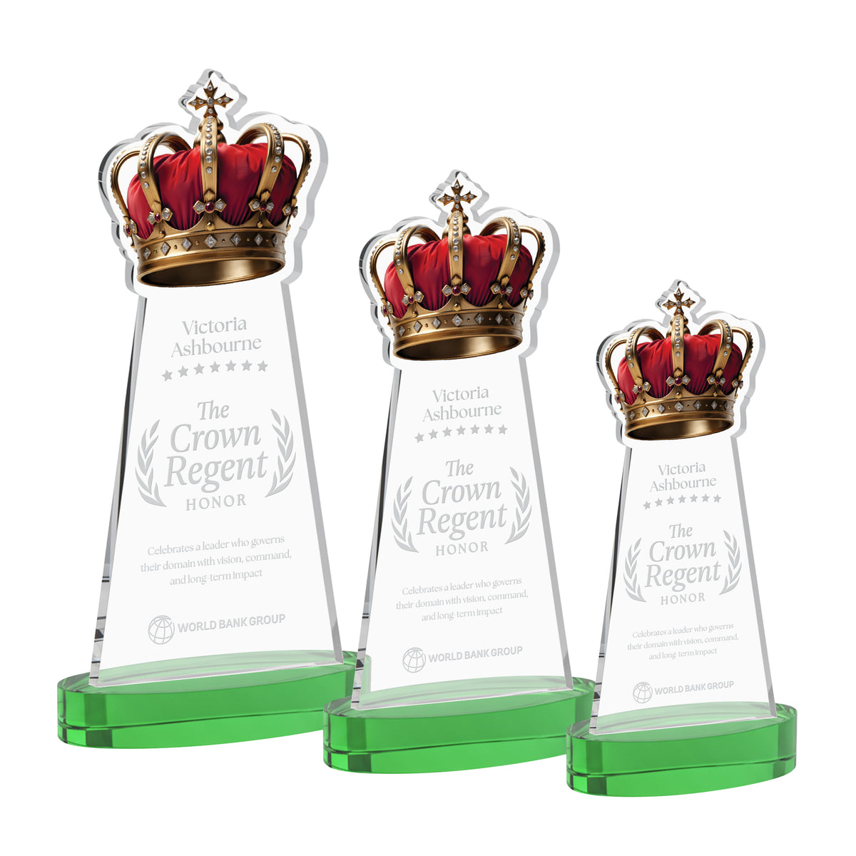 Crown Award on Alberton Base - Green