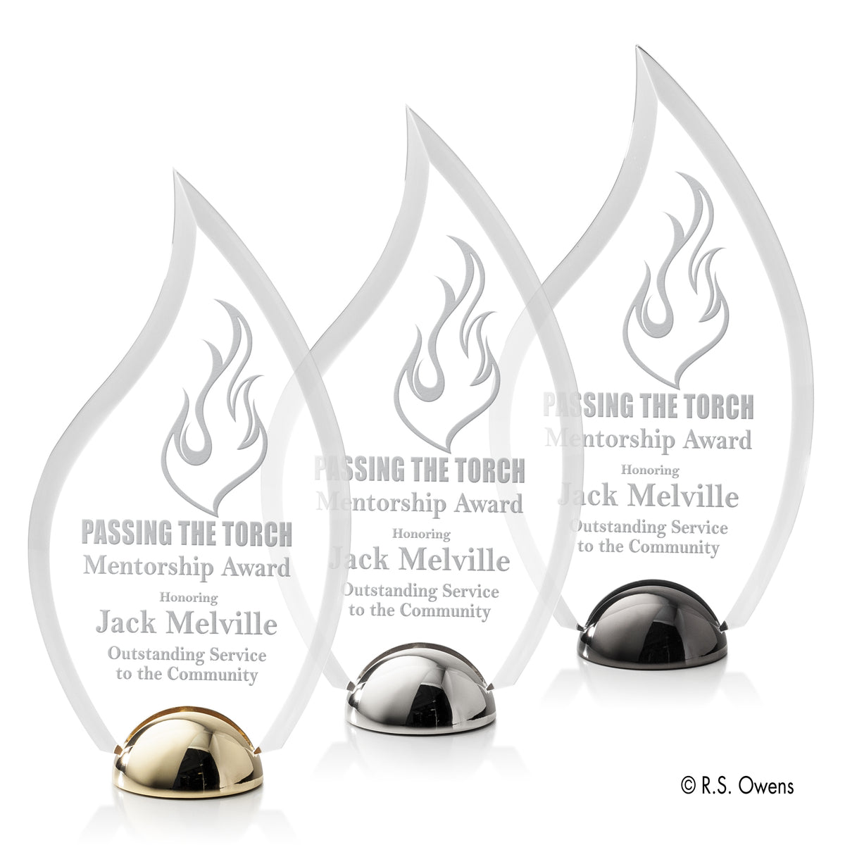 Vulcan Hemisphere Award - Laser Engraved