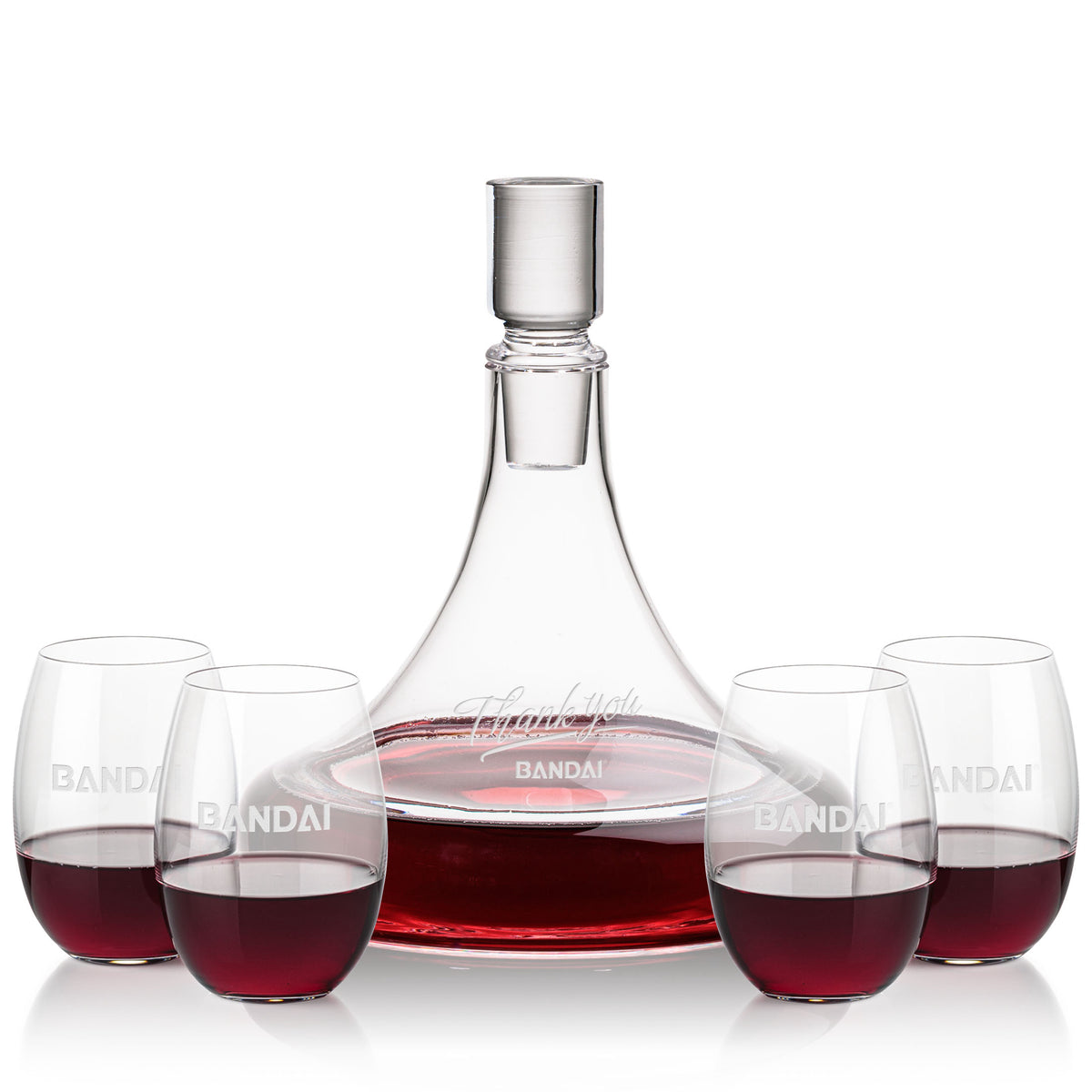 Ashby Decanter & Carlita Stemless Wine