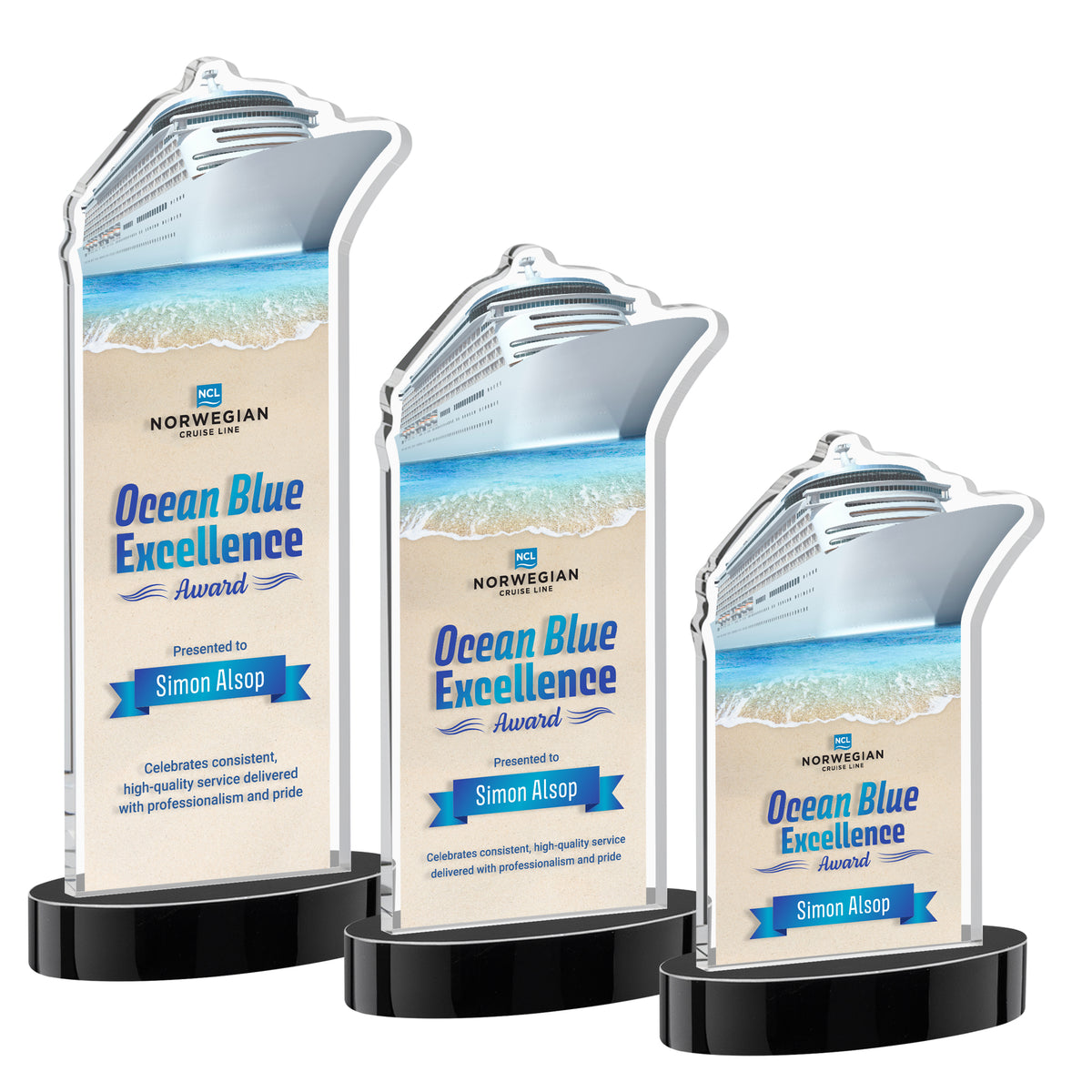 Voyager VividPrint™ Award on Alberton Base - Black