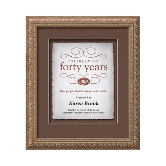 Romagna Artisan Paper Certificate Framed Award
