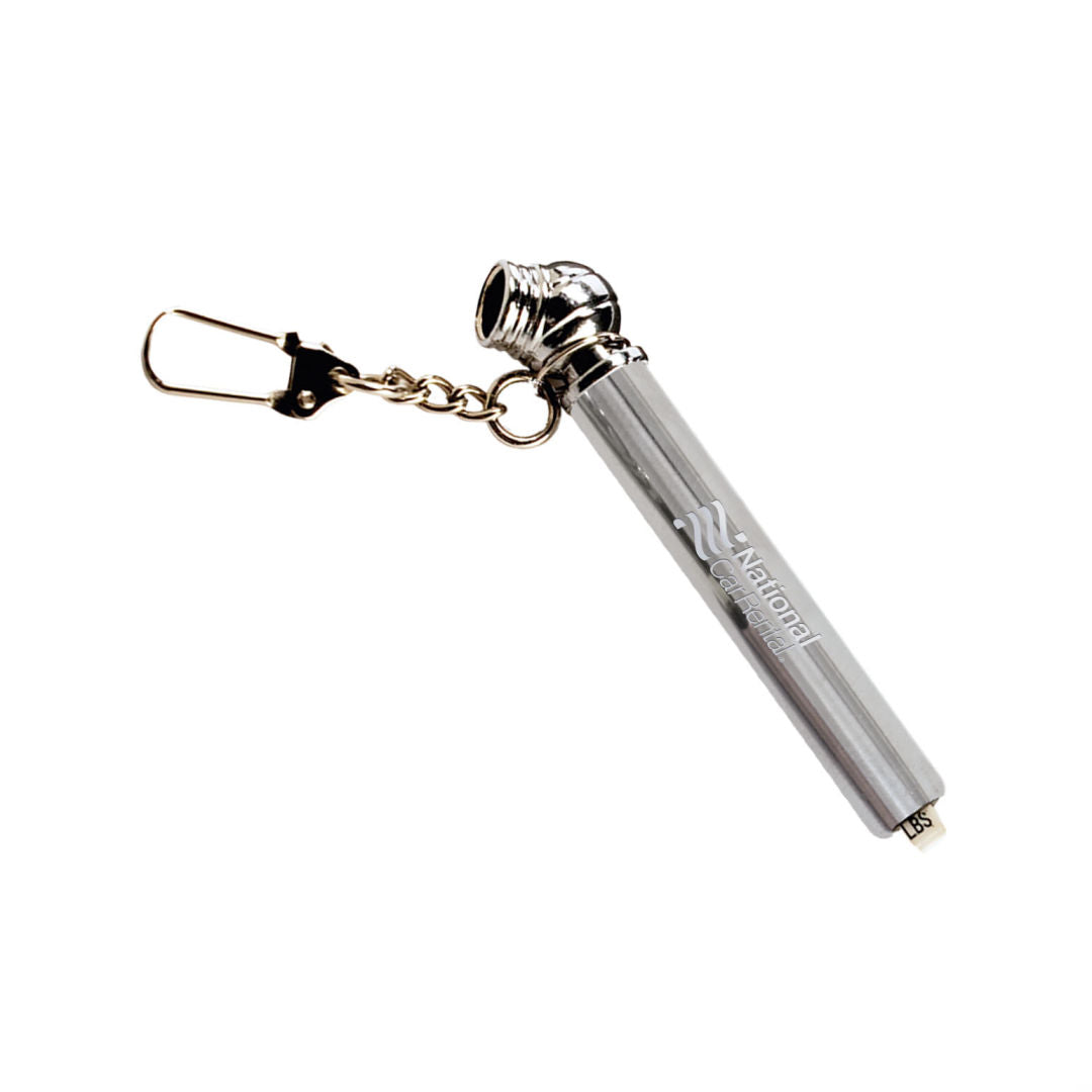 Nano Tire Gauge with Keychain – Silver