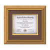 Terrene Artisan Paper Certificate Framed Award