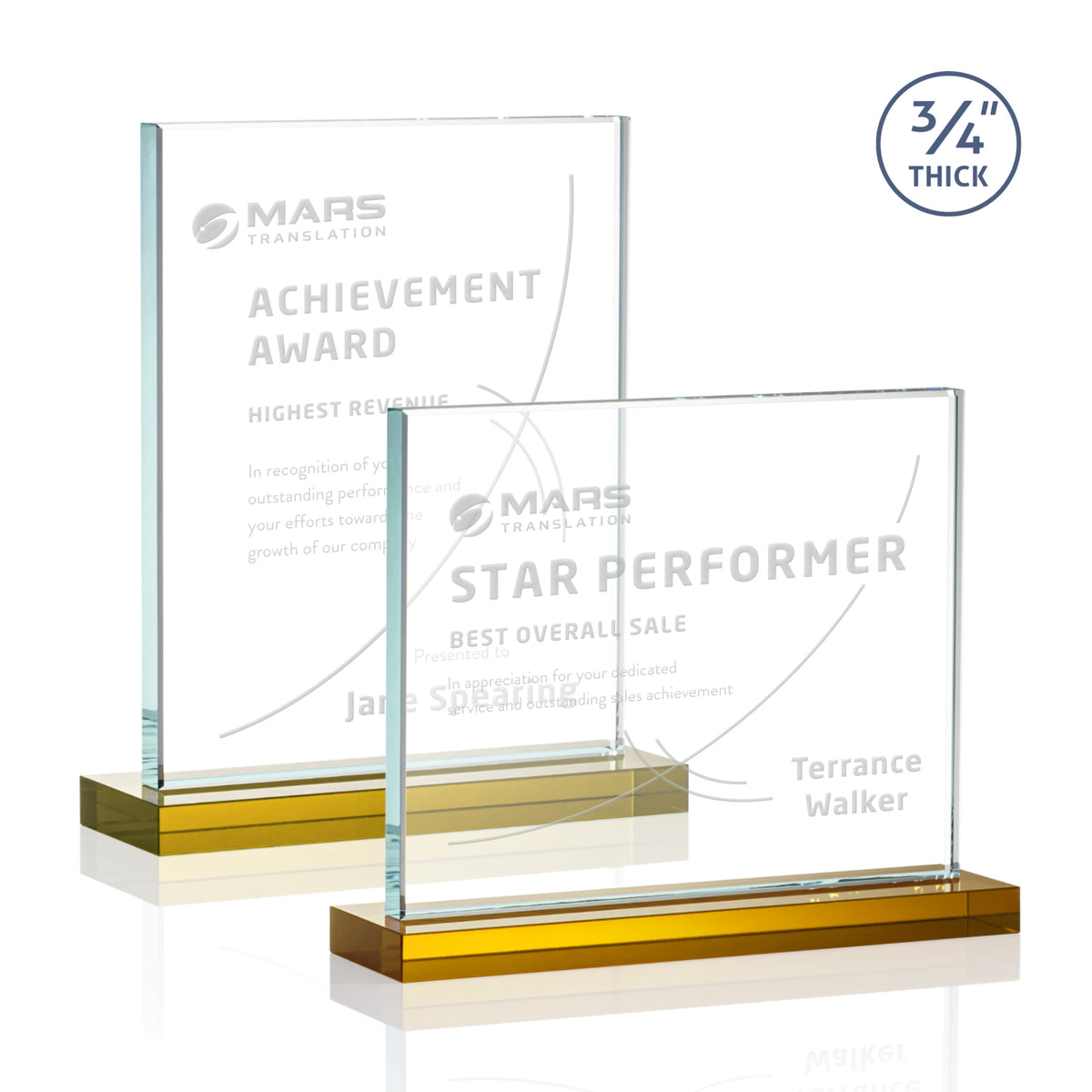 Manhattan Award - Amber 