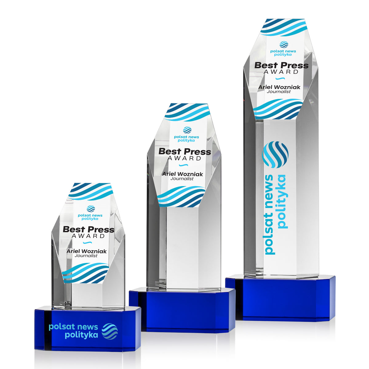 Ashford VividPrint™ Award on Base - Blue