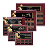 Rosewood / Gold / 12 Plates