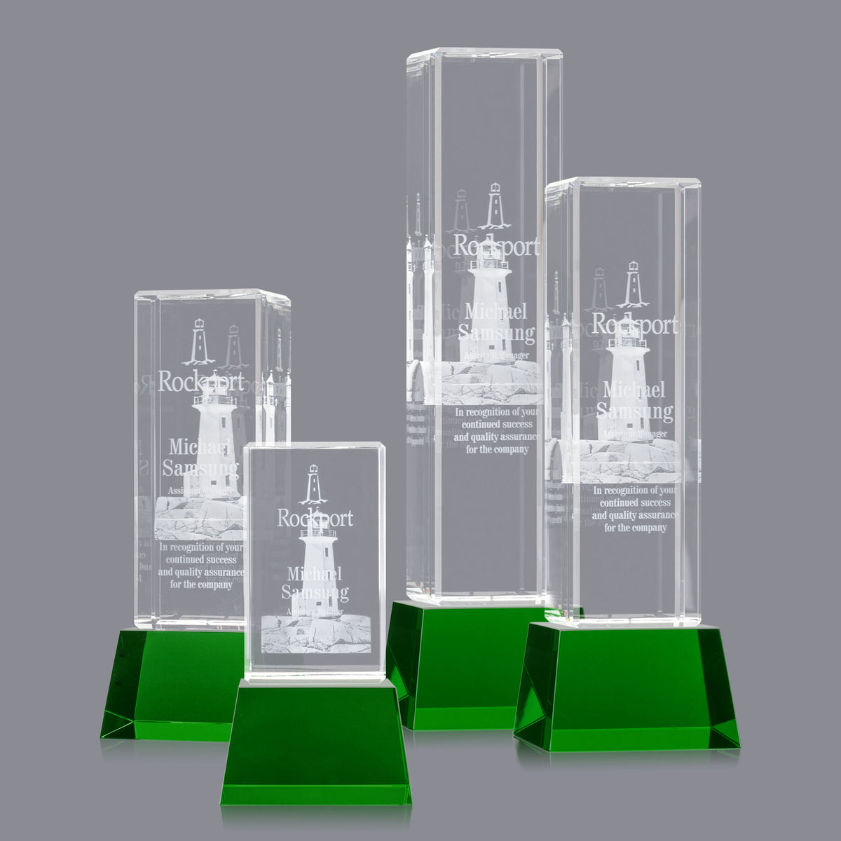 Robson 3D Award on Base - Green