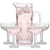 Brinkley Pitcher & Cocktail Coupes Set