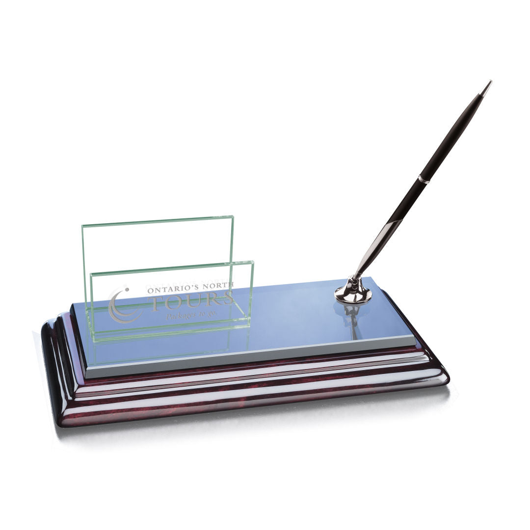 Sommerville Cardholder/Pen Set – Silver