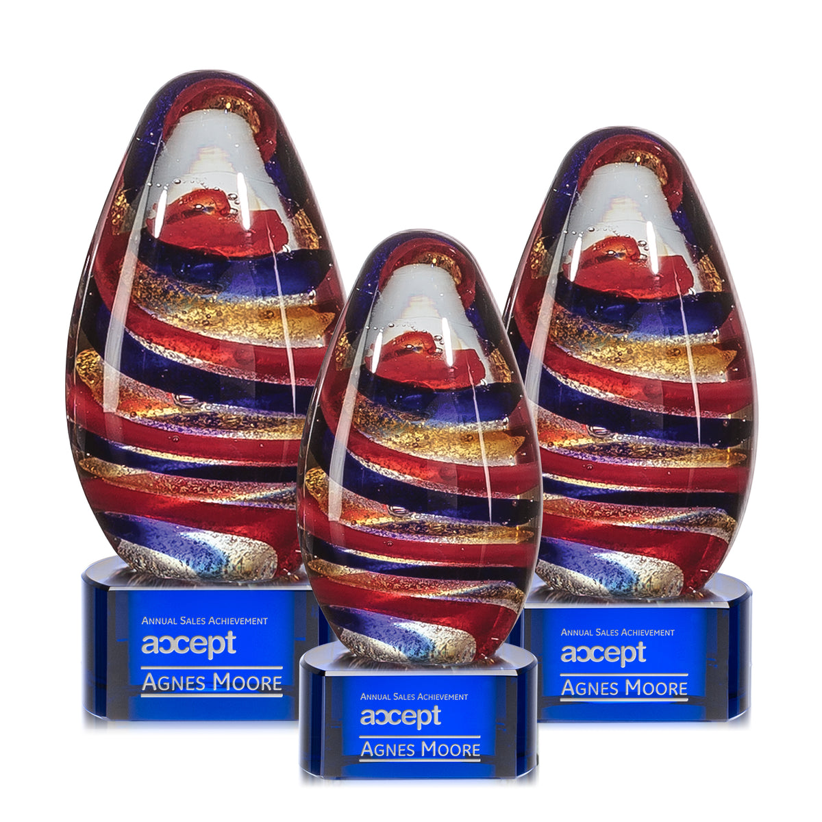 Zenith Award on Paragon Base - Blue