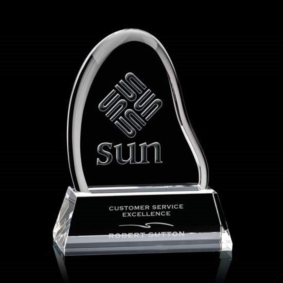 Adelaide Liquid Crystal™ Award on Base - Clear