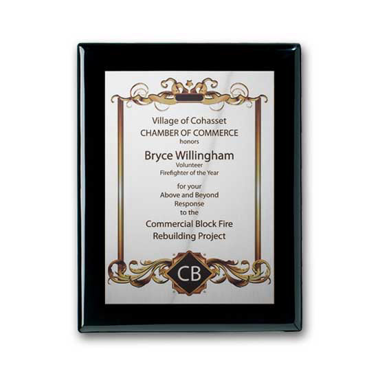 SpectraPrint™ Plaque - Ebony Silver