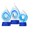 Caspian Art Glass Award – Base & Size Options