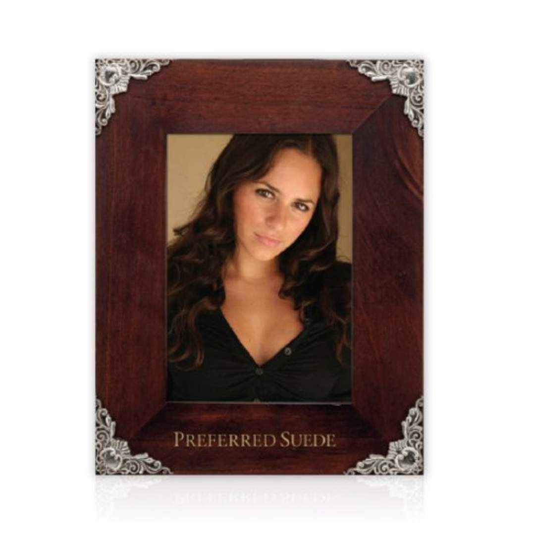 Astor Picture Frame — Espresso/Silver
