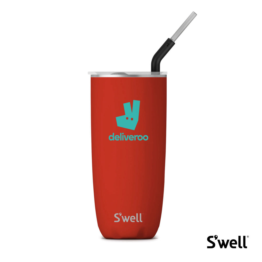 S'well® Tumbler w/ Straw - 24oz — Poppy Red — SWL006-PR