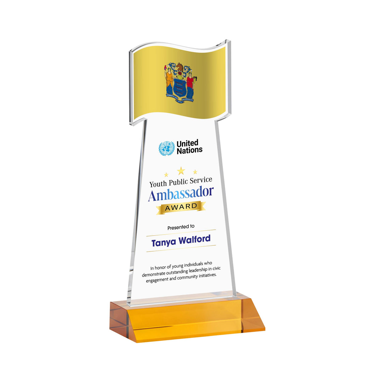 Flag VividPrint™ Award - Amber