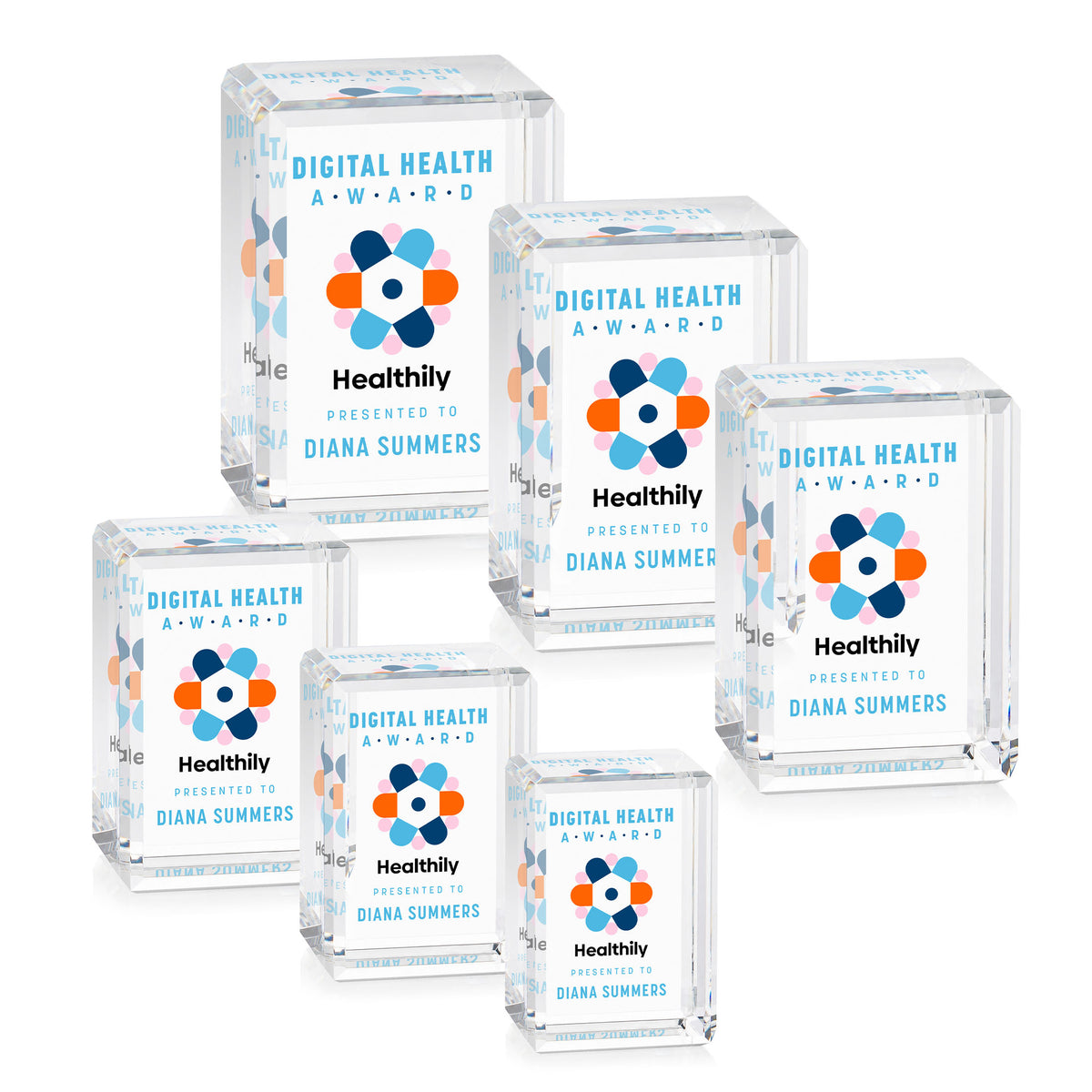 Fulton Cube VividPrint™ Award - Vertical