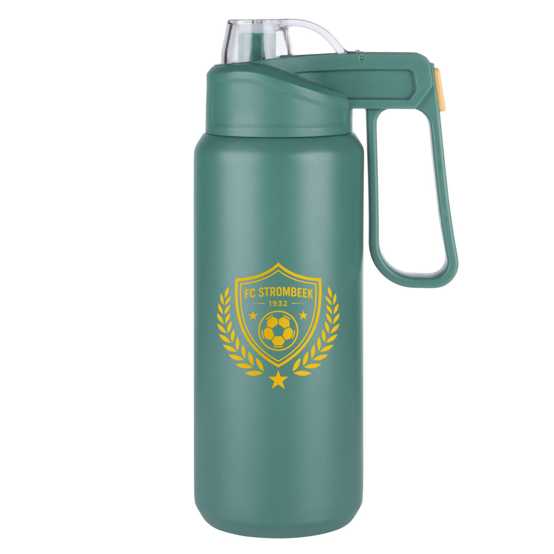 Ankaa Sports Bottle w/Straw & Handle - 33oz — Green — D802-GN