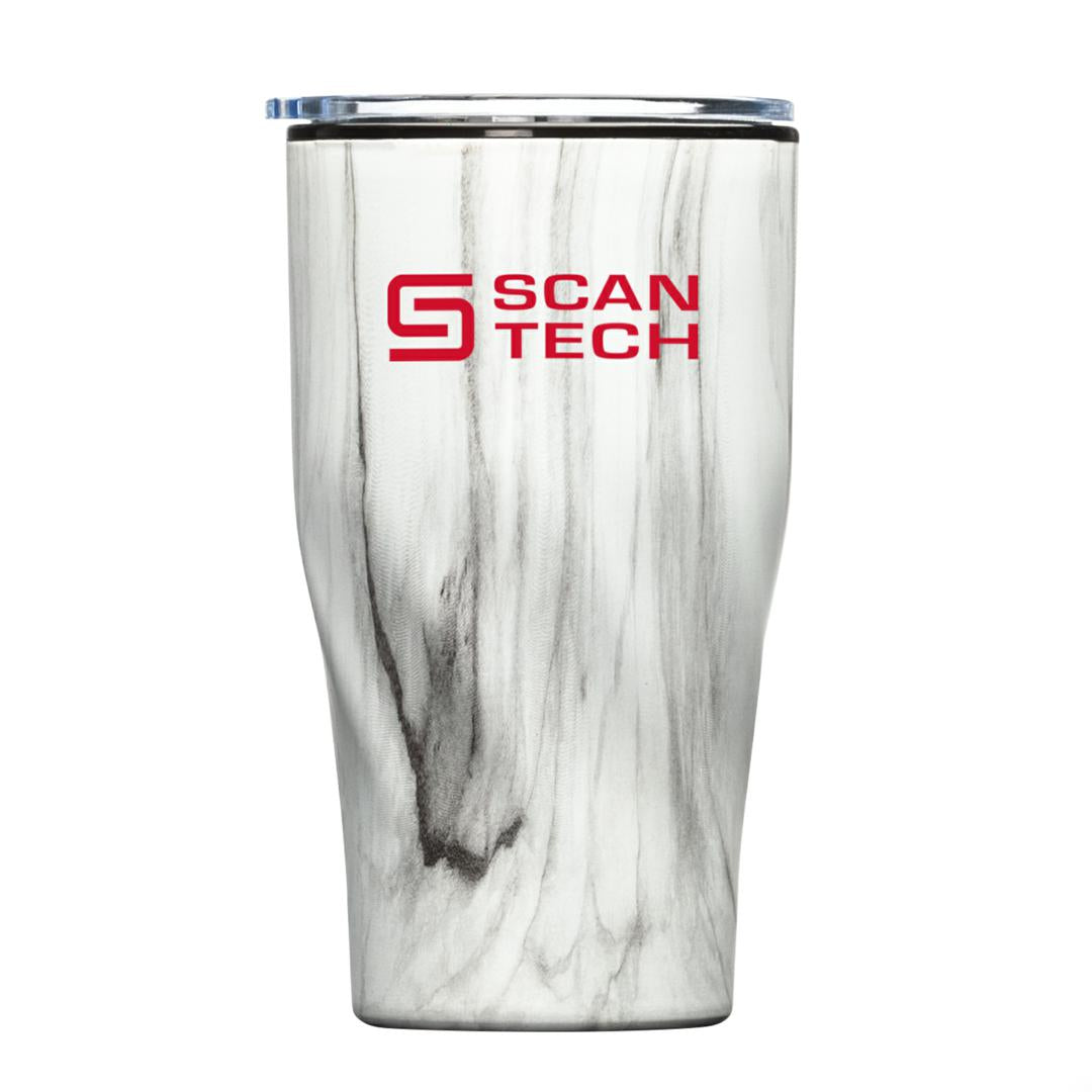 Bryson Tumbler - 12oz - Minimum 50 — White Marble — D104-WM