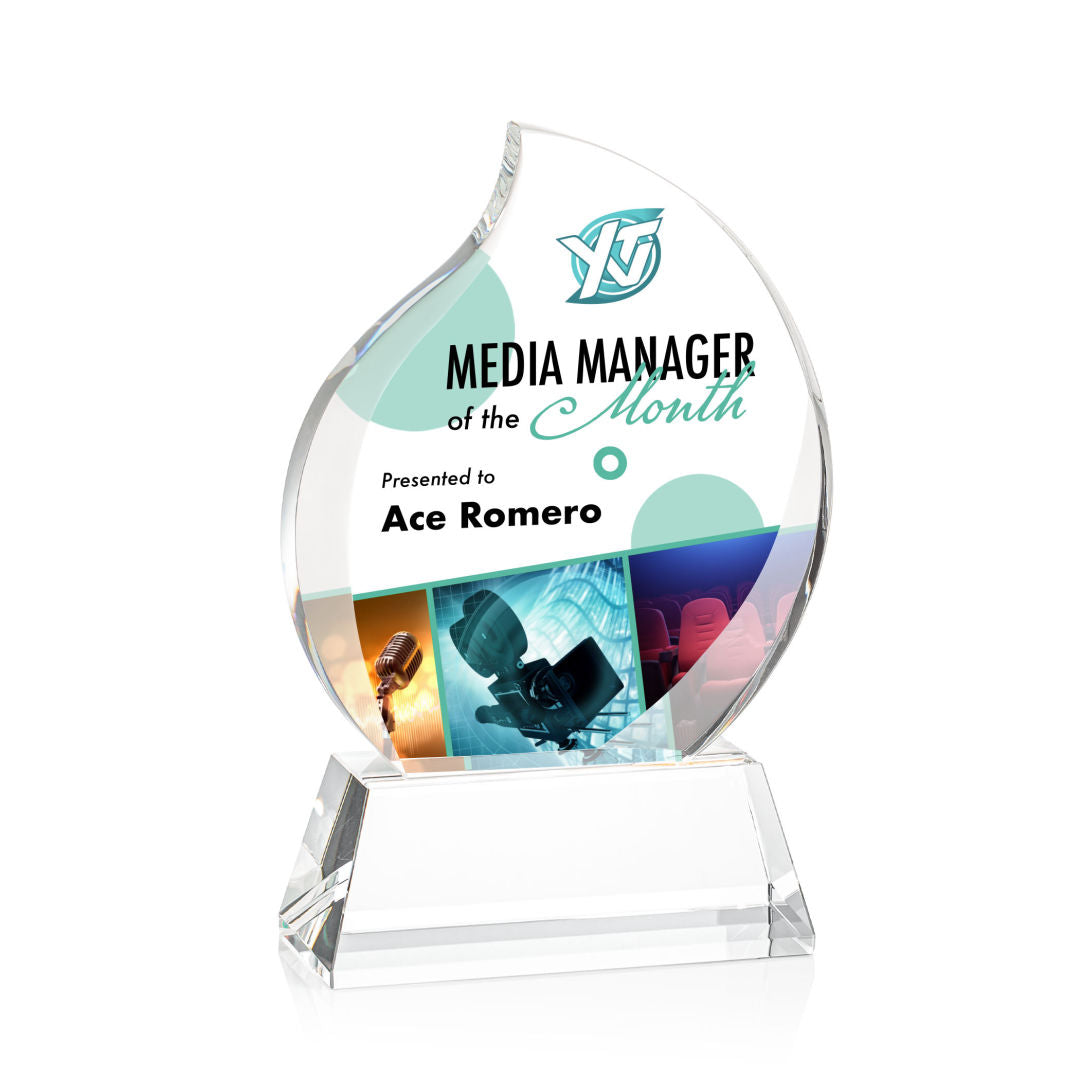 Preswick Flame VividPrint™ Award on Base — OPV9725-C