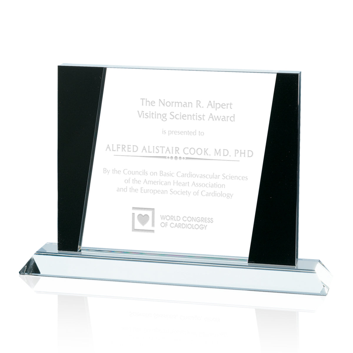 Corona Black Optical Crystal Award