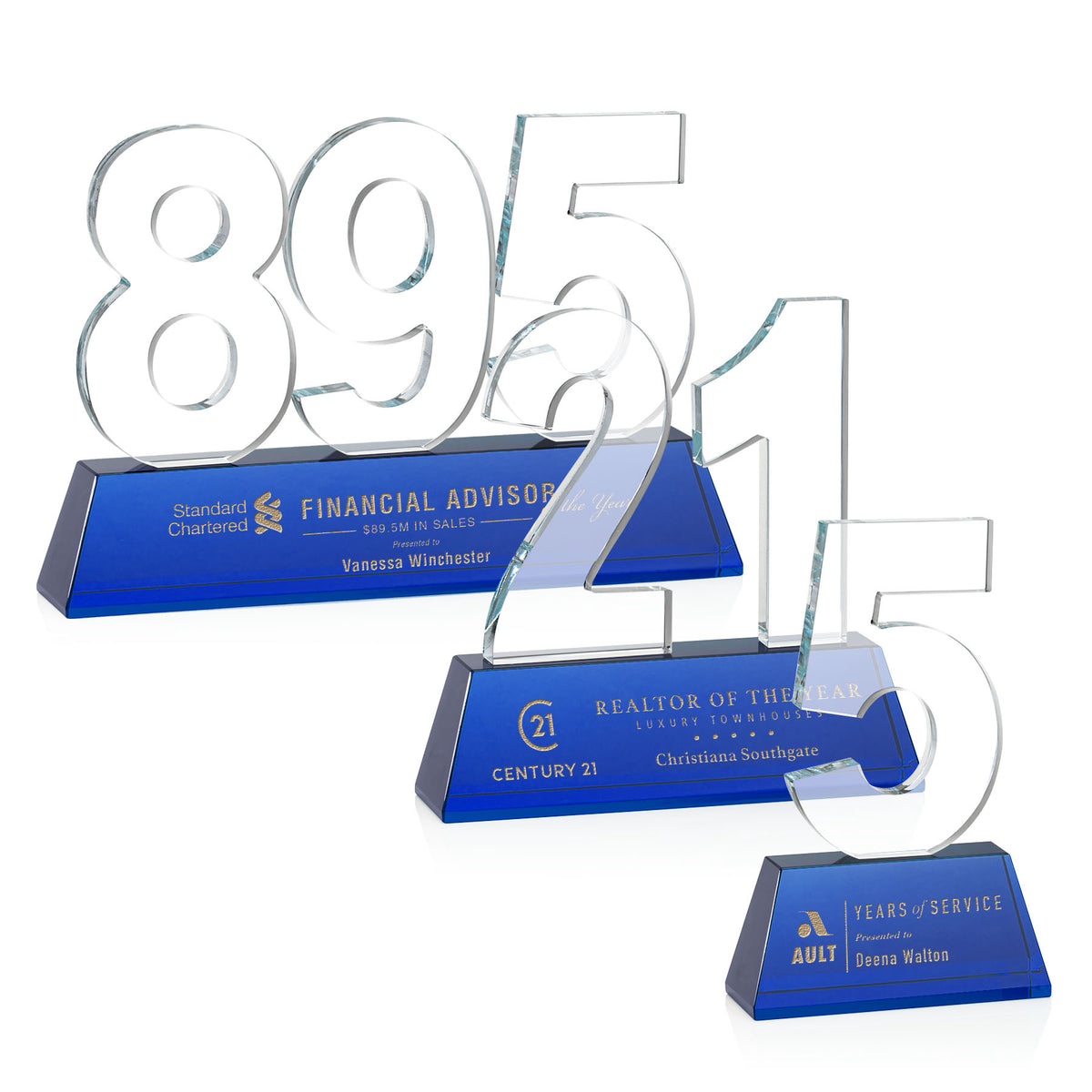 Milestone Optical Award - Blue