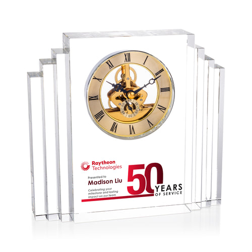 Desford VividPrint™ Clock - Gold