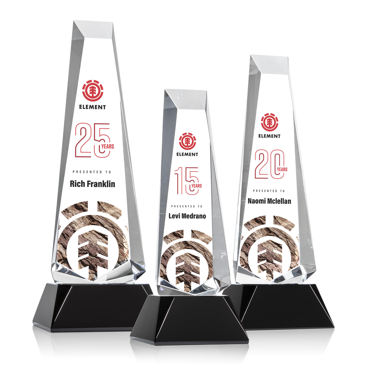 Rustern Obelisk VividPrint™ Award on Base - Black