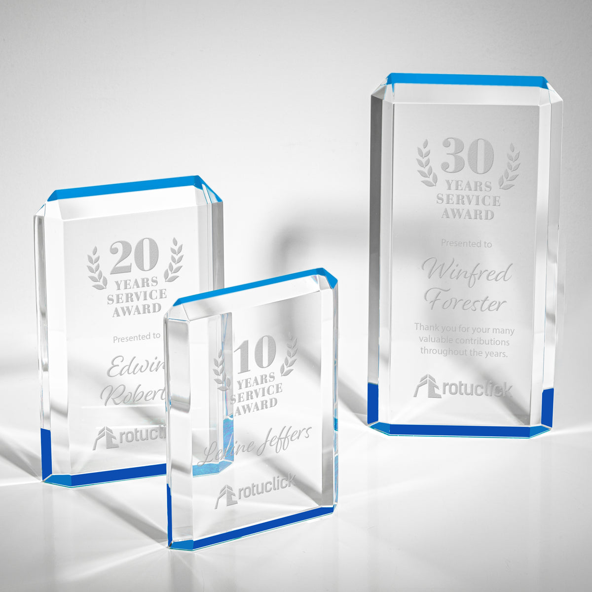 Paragon Blue Reflector Acrylic Award