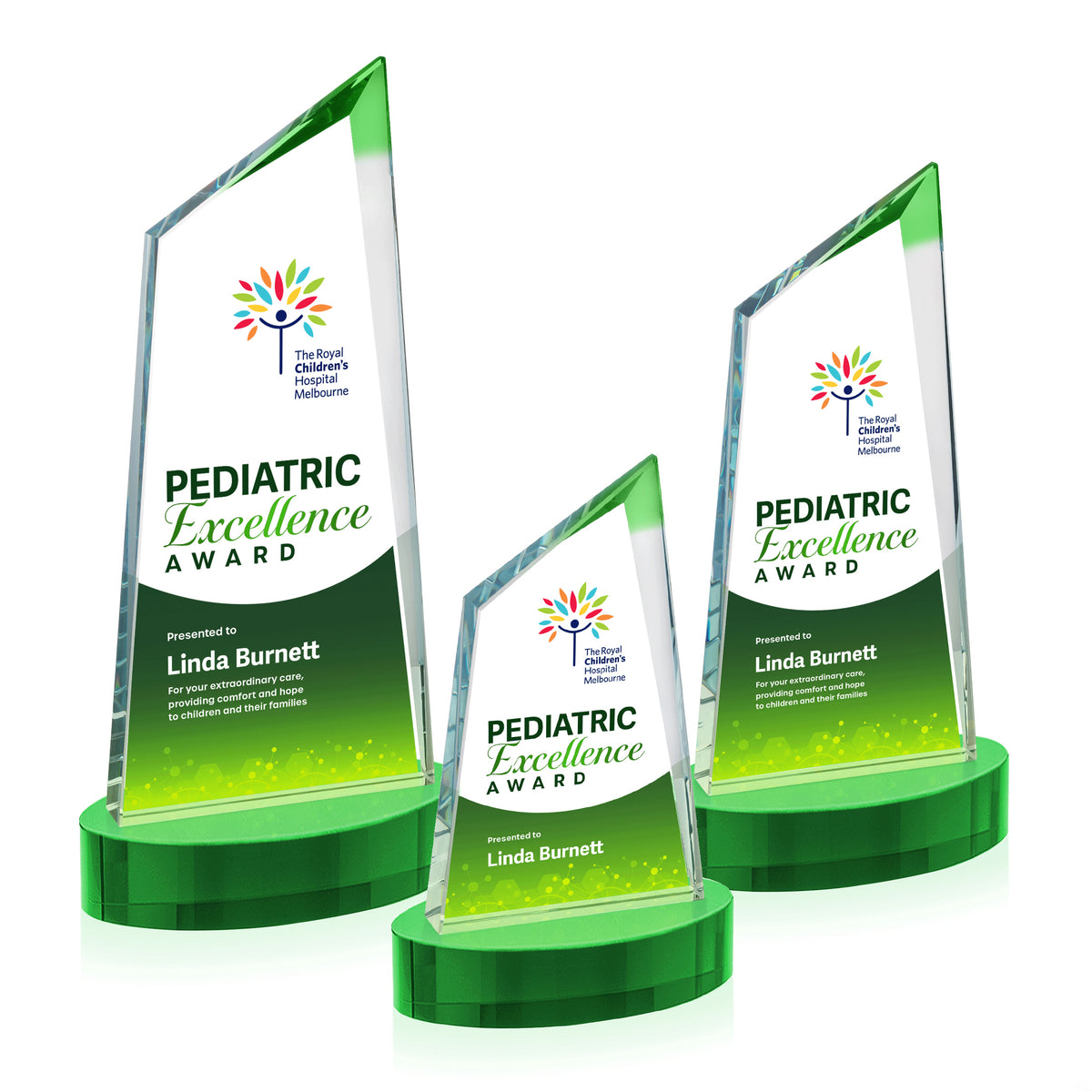 Sandown VividPrint™ Award on Alberton Base - Green