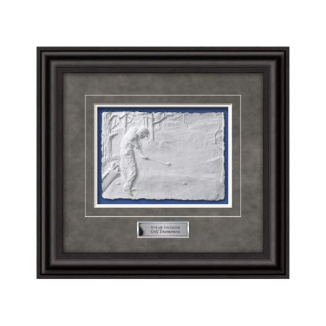 Male Golfer Framed Award
