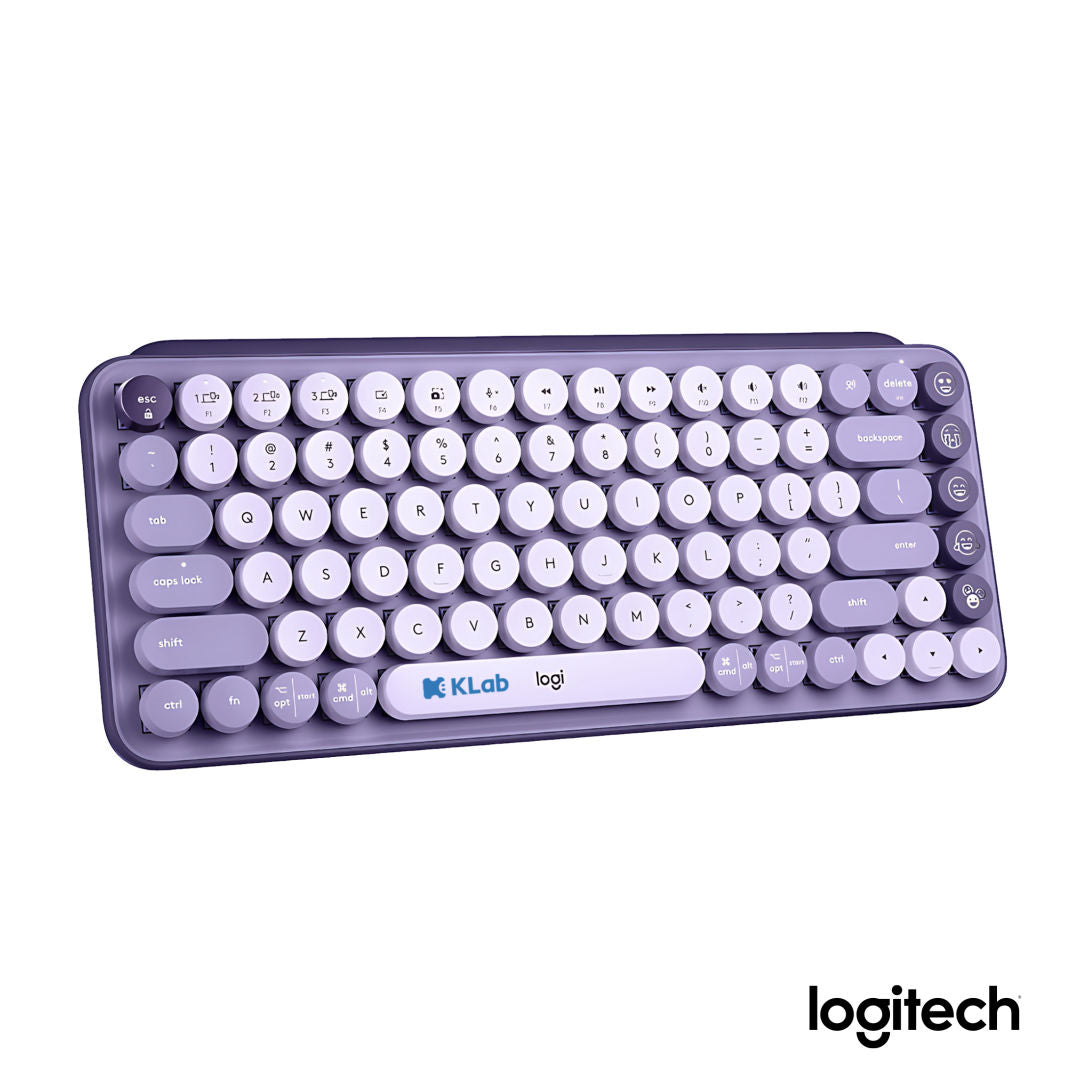Logitech® POP Keys Keyboard – Cosmos PMS 7447 C, PMS 2705 C, PMS 7443 C