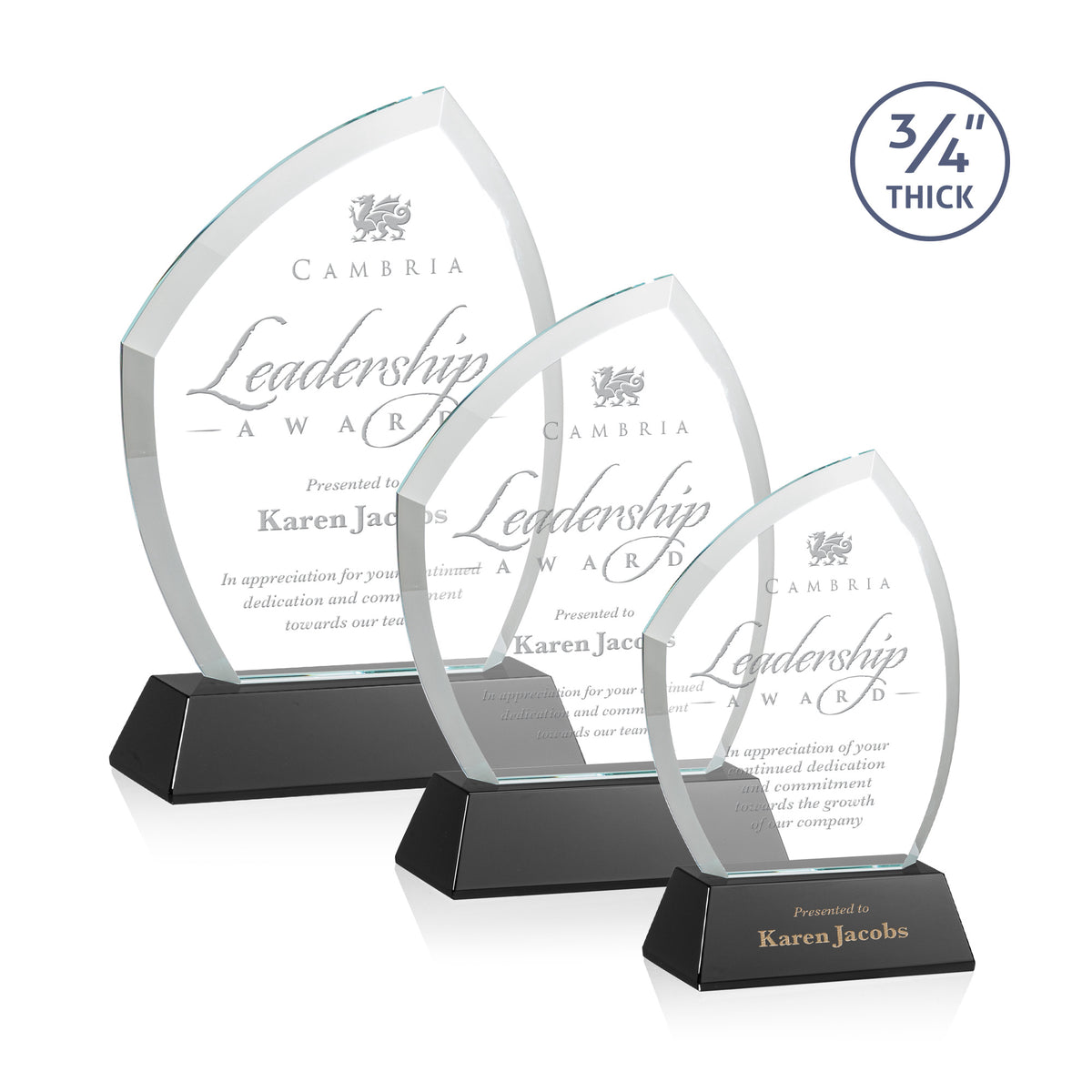Daltry Award on Newhaven Base - Black