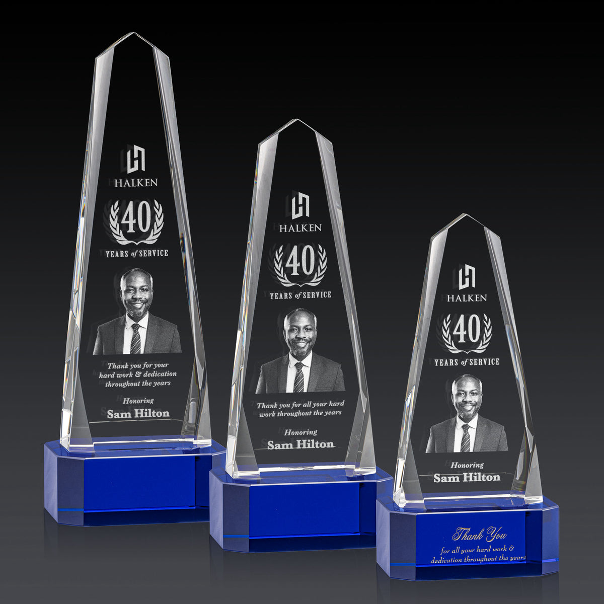 Geneva 3D Award on Base - Blue