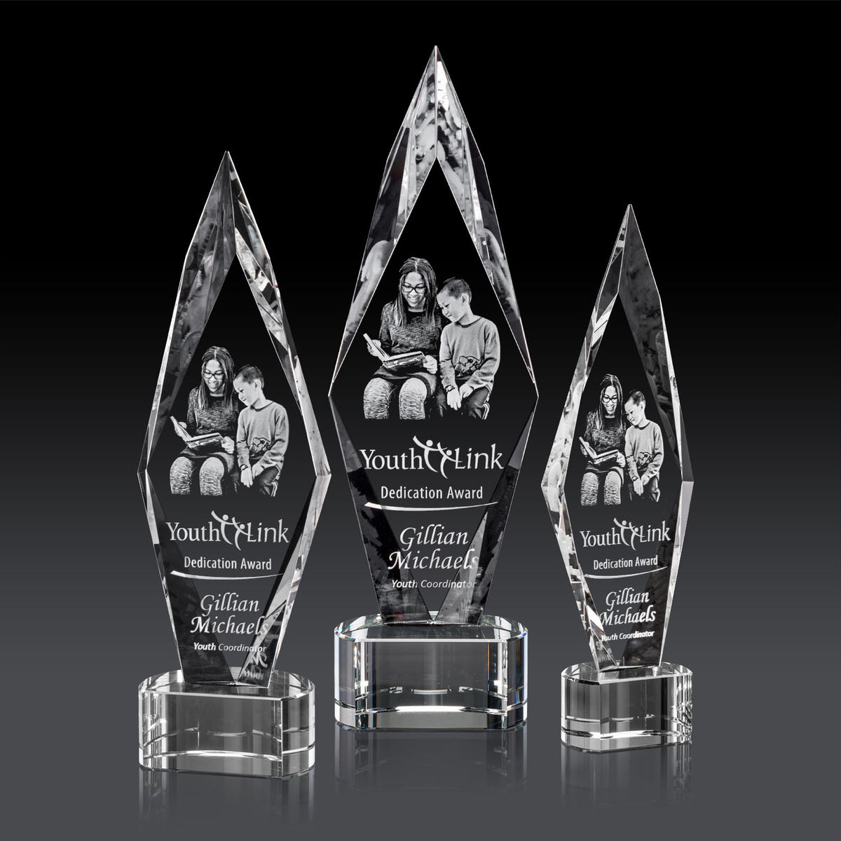 Manilow 3D Award – Base & Size Options