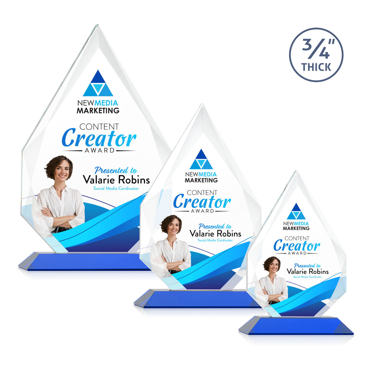 Hawthorne VividPrint™ Award - Blue