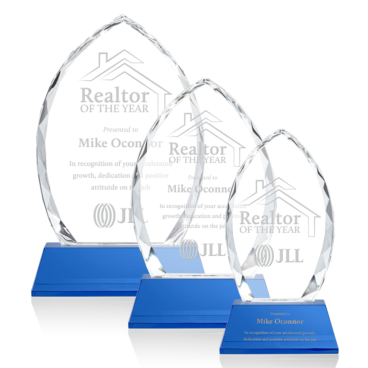 Wilton Award on Newhaven Base - Blue