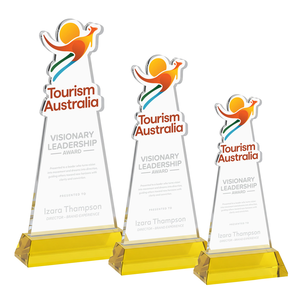 EdgeCraft Tapered Award on Hartford - Gold (via Air)