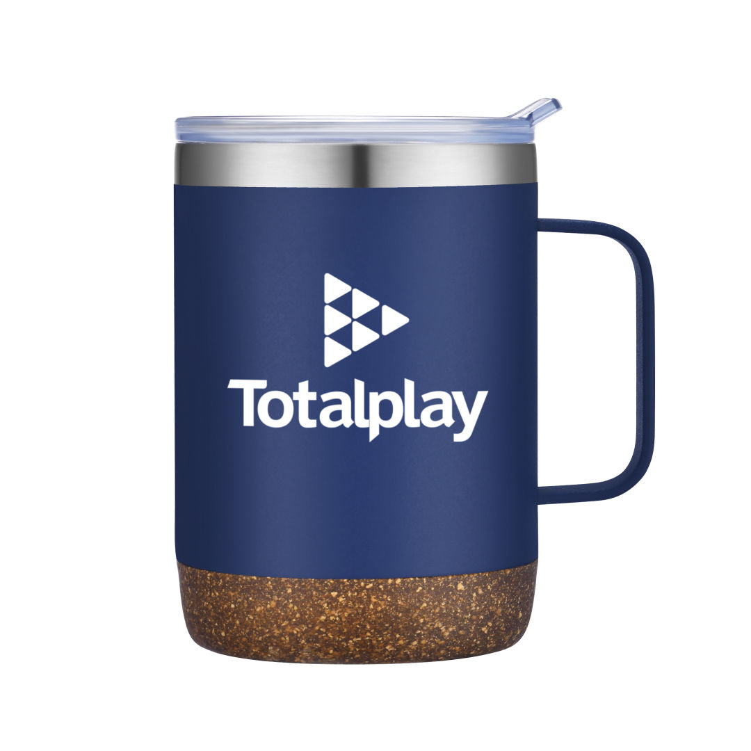 Zeya Vacuum Mug w/Cork - 12oz — Navy — D275-NV