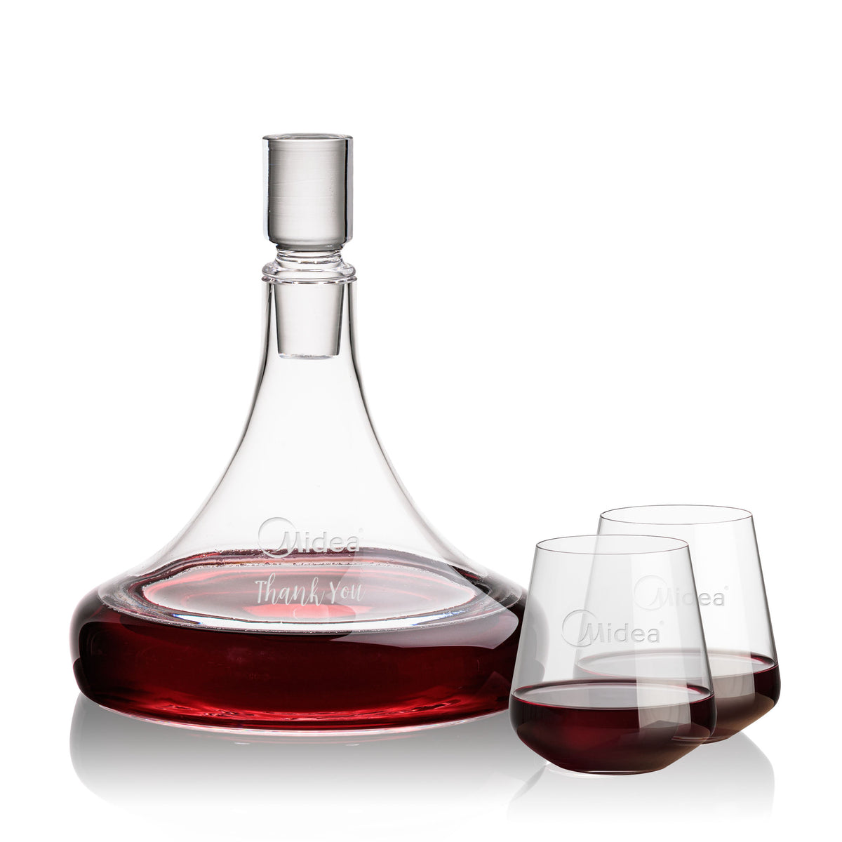 Ashby Decanter and Wine Glass Gift Set — Glass Options