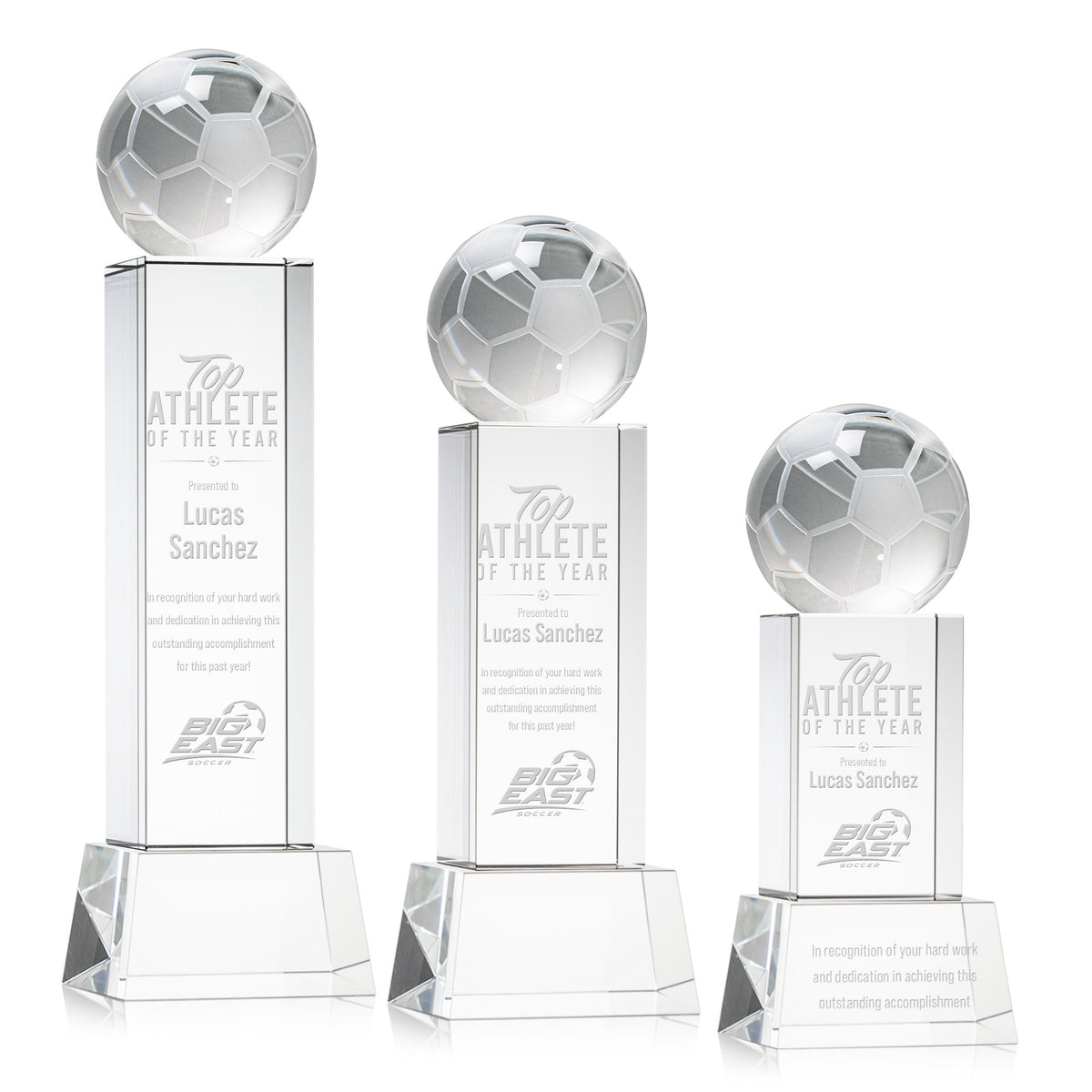 Soccer Ball Award on Belcroft Base