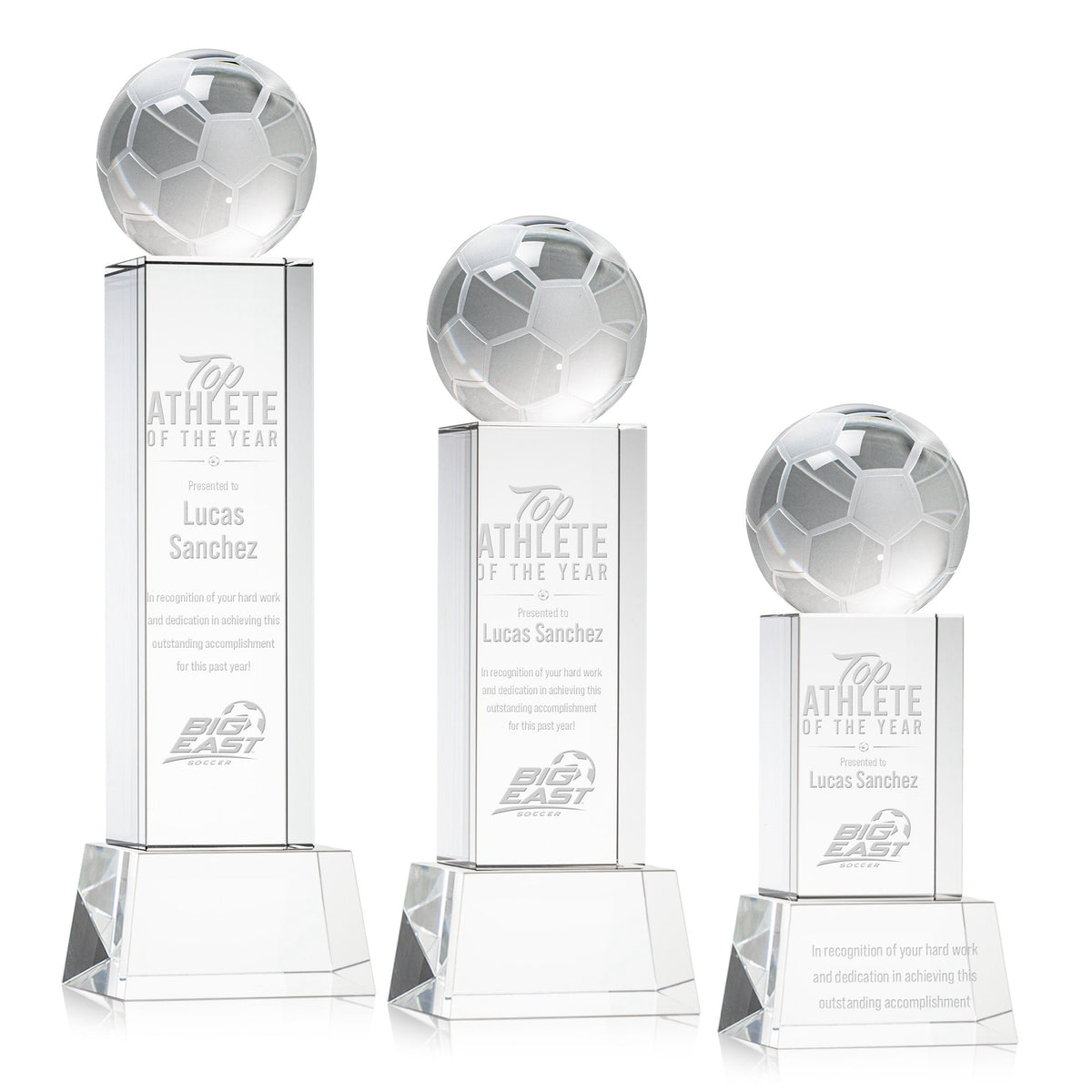 Soccer Ball Award on Belcroft Base