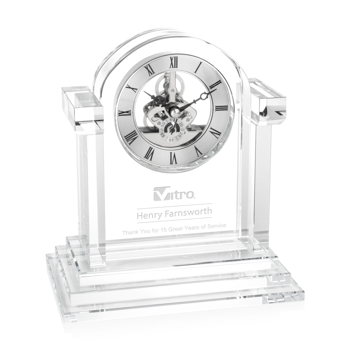 Velia Clock - Silver